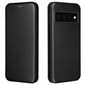 Google Pixel 6 Flip-deksel - Carbon Fiber - Svart