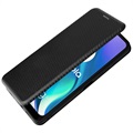Motorola Moto G50 5G Flip-deksel - Carbon Fiber - Svart