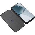 OnePlus 10 Pro Flip-deksel - Karbonfiber - Svart