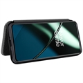 OnePlus 11 Flip-deksel - Carbon Fiber - Svart