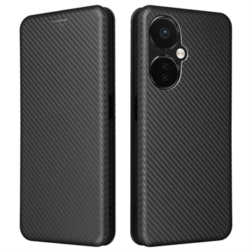OnePlus Nord CE 3 Lite/N30 Flip-deksel - Karbonfiber - Svart