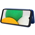 Samsung Galaxy A03 Core Flip-deksel - Karbonfiber - Blå
