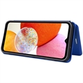 Samsung Galaxy A14 Flip-deksel - Karbonfiber