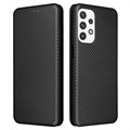 Samsung Galaxy A23 Flip-deksel - Karbonfiber - Svart