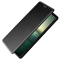 Sony Xperia 1 IV Flip-deksel - Carbon Fiber
