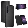 Sony Xperia 1 V Flip-deksel - Karbonfiber