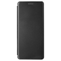 Sony Xperia 1 V Flip-deksel - Karbonfiber - Svart