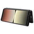 Sony Xperia 5 IV Flip-deksel - Karbonfiber - Svart