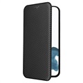 iPhone 14 Pro Flip-deksel - Karbonfiber - Svart