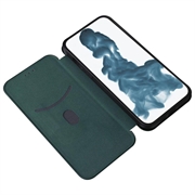 iPhone 14 Pro Flip-Deckel - Karbonfiber - Grønn