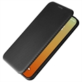 iPhone 15 Pro Max Flip-deksel - Karbonfiber - Svart