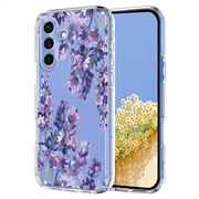 Samsung Galaxy S25 FE TPU-deksel med blomstermønster - Blåregn