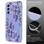 Samsung Galaxy S25 FE TPU-deksel med blomstermønster - Blåregn