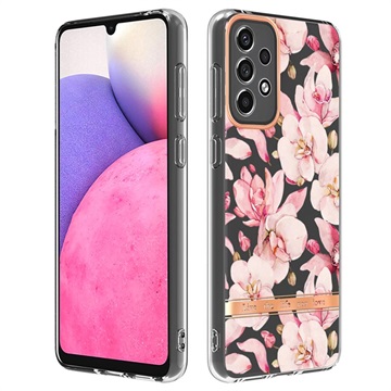 Flower Series Samsung Galaxy A33 5G TPU-deksel - Rosa Gardenia