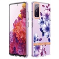 Flower Series Samsung Galaxy S20 FE TPU-deksel - Lilla Begonia