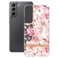 Flower Series Samsung Galaxy S22 5G TPU Dexel - Pink Gardenia
