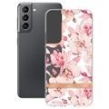 Flower Series Samsung Galaxy S22 5G TPU Dexel - Pink Gardenia