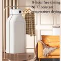 Sammenleggbar tørketrommel med 360-graders sirkulasjon - hvit