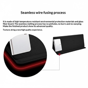 Sammenleggbar musematte med 15W trådløs lading