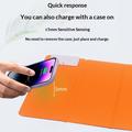 Sammenleggbar musematte med 15W trådløs lading - oransje