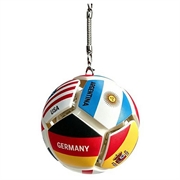 Nøkkelring med fotball- og landsflagg - stressball for fotballfans - 12 landsflagg