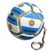 Fotball-nøkkelring med nasjonalflagg - Stressball for fotballfans - Argentina