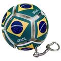 Fotball-nøkkelring med nasjonalflagg - Stressball for fotballfans - Brasil
