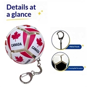 Fotball-nøkkelring med nasjonalflagg - Stressball for fotballfans - Canada