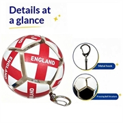 Fotball-nøkkelring med nasjonalflagg - Stressball for fotballfans - England