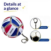 Fotball-nøkkelring med nasjonalflagg - Stressball for fotballfans - Frankrike