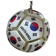 Fotball-nøkkelring med nasjonalflagg - Stressball for fotballfans - Korea