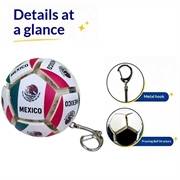 Fotball-nøkkelring med nasjonalflagg - Stressball for fotballfans - Mexico