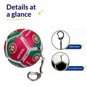 Fotball-nøkkelring med nasjonalflagg - Stressball for fotballfans - Portugal