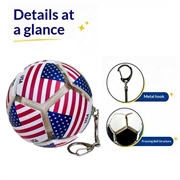 Fotball-nøkkelring med nasjonalflagg - Stressball for fotballfans - USA