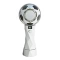 Bærbar vifte med fotballmotiv - 4000mAh, LED-display, kjølekompressfunksjon - hvit