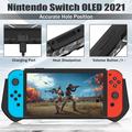 Nintendo Switch OLED 2021 Bi-color Anti-fall beskyttelsesdeksel til konsollkontroll støtsikkert deksel - svart