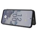Nokia X30 Flip-deksel med Kortholder - Karbonfiber