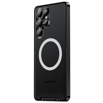 Galvanisert Magnetisk Samsung Galaxy S23 Ultra 5G Hybrid-deksel - Svart