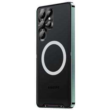 Galvanisert Magnetisk Samsung Galaxy S23 Ultra 5G Hybrid-deksel - Grønn