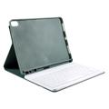 iPad Air 2024/2022/2020 Bluetooth-tastaturveske med Pennespor - Midnattsgrønn