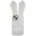 Furry Vinter Kaninører iPhone 14 Deksel med Glitter