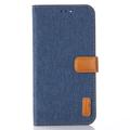 Jeans Series iPhone 14 Plus Lommebok-deksel - Mørkeblå