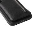 Strap Series iPhone 14 Plus Deksel med Avtakbart Lommebok - Svart