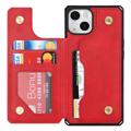 iPhone 14 Plus Magnetic Kickstand Lommebok-deksel