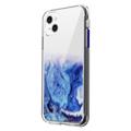 Marble Pattern iPhone 14 Plus Hybrid Deksel