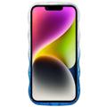 Wavy Edge Gradient iPhone 14 Plus TPU-deksel - Blå