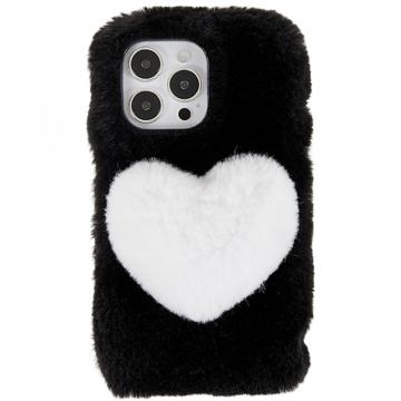 Plush Heart iPhone 14 Pro TPU-deksel