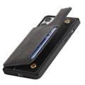 iPhone 14 Pro Max Magnetic Kickstand Lommebok-deksel - Svart