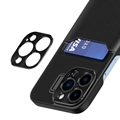 CamStand iPhone 14 Pro Deksel med Kortlomme - Svart