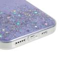 Starry Sky Sparkle iPhone 14 Pro TPU-deksel - Lilla